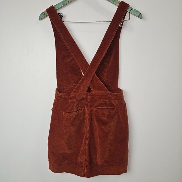 Free People Old School Love Overall Corduroy Dress in Copper GB658379, Sz XS - Picture 6 of 8